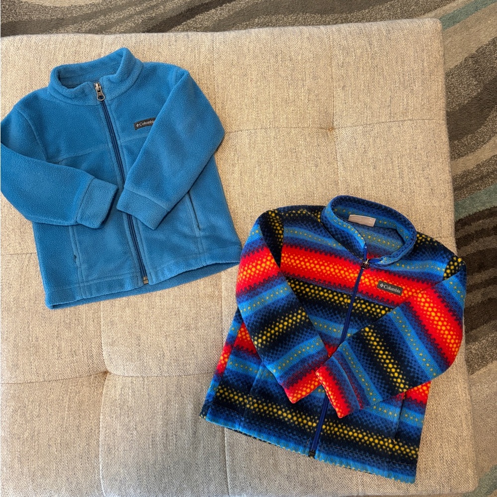 Columbia Fleece Jackets Sz 2T And 3T